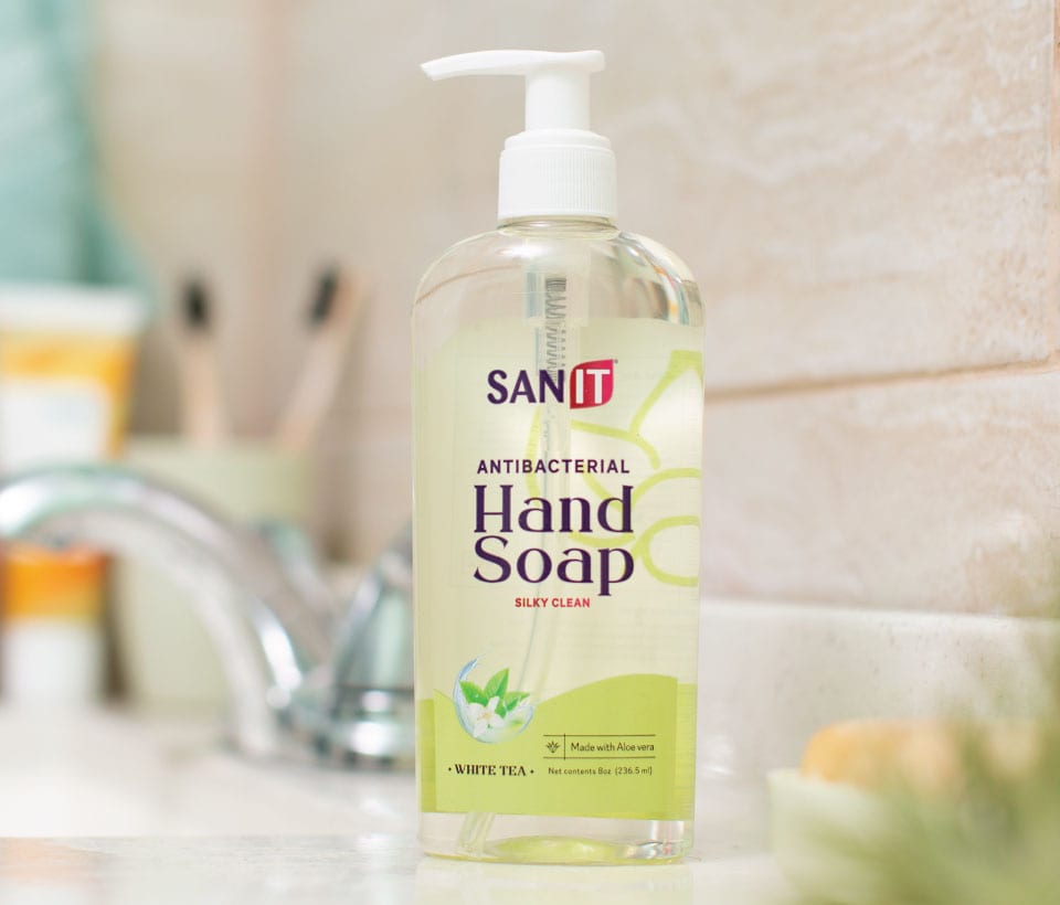 Sanit 8oz White Tea Antibacterial Hand Soap