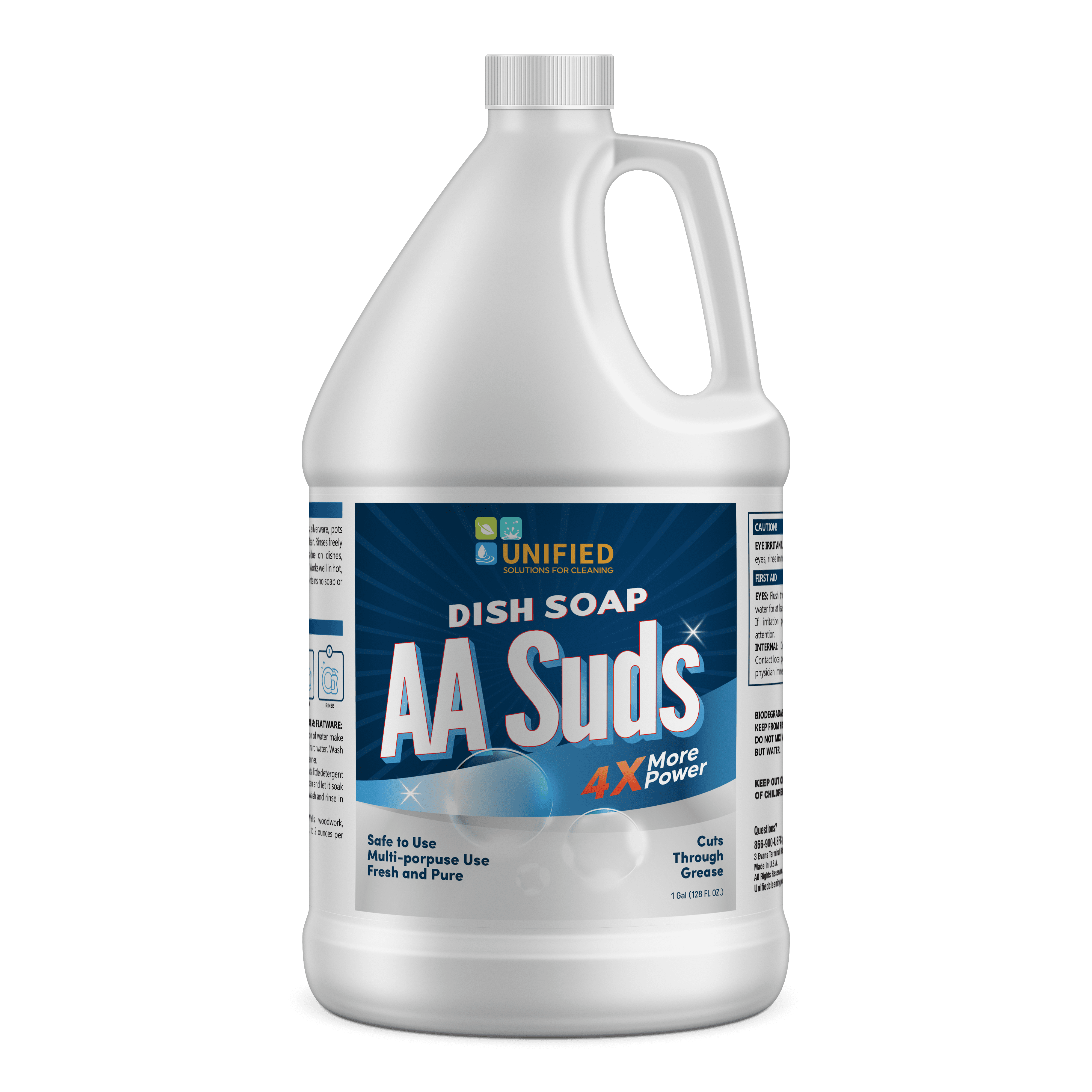 Unified Solutions FOr Cleaningg Blue AA suds Dish soap